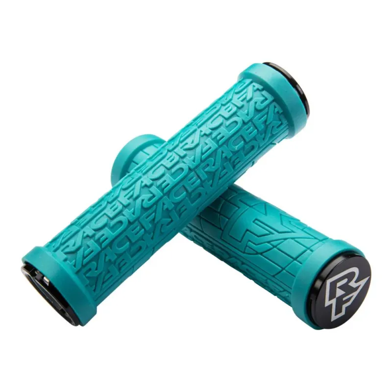 Race Face Grippler Lock-On Griff, 33mm, turquois türkis - sicherer Halt und Komfort Ausverkauf