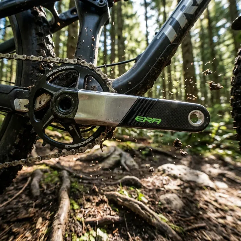 Race Face Era Carbon Kurbel, 170mm, 30mm, grün - High-Performance MTB-Antrieb Nur Heute
