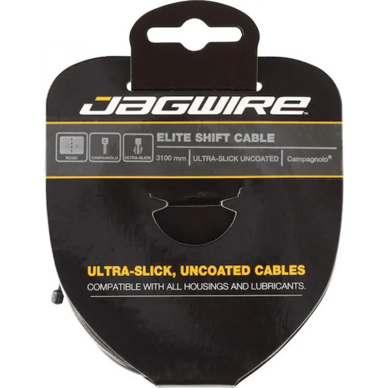 Jagwire Elite Ultra-Slick Schaltzug 1,1 × 3100 mm - nano-polierter Edelstahl für präzise Schaltung Nur Für Kurze Zeit