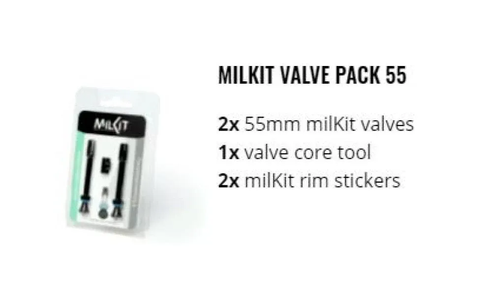 milKit Tubeless-Ventile DV5 55 mm - einfache und saubere Montage Abverkauf