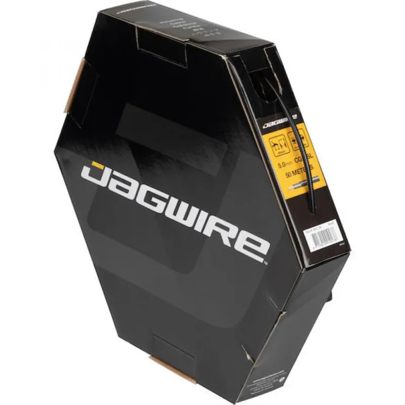 Jagwire CGX-SL Bremszugaußenhülle Ø 5 mm x 50 m Schwarz - Premium Werkstattqualität mit Slick-Lube Must-Have