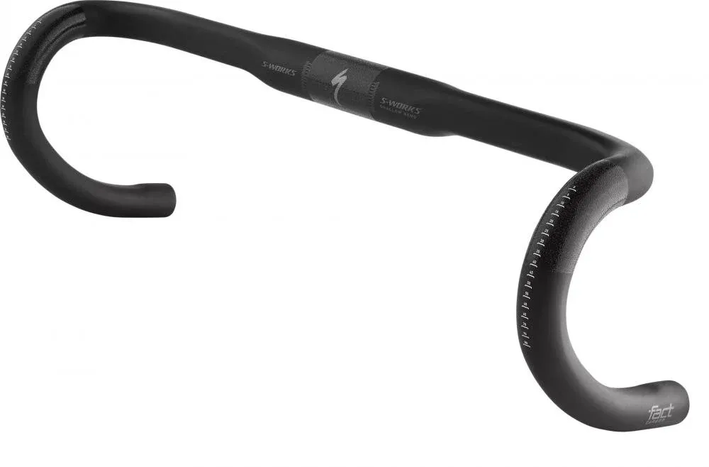 Preisknaller Specialized SW CARBON SHALLOW RD BAR 31.8X42 BLACK/CHARCOAL - leichter Carbon-Rennradlenker