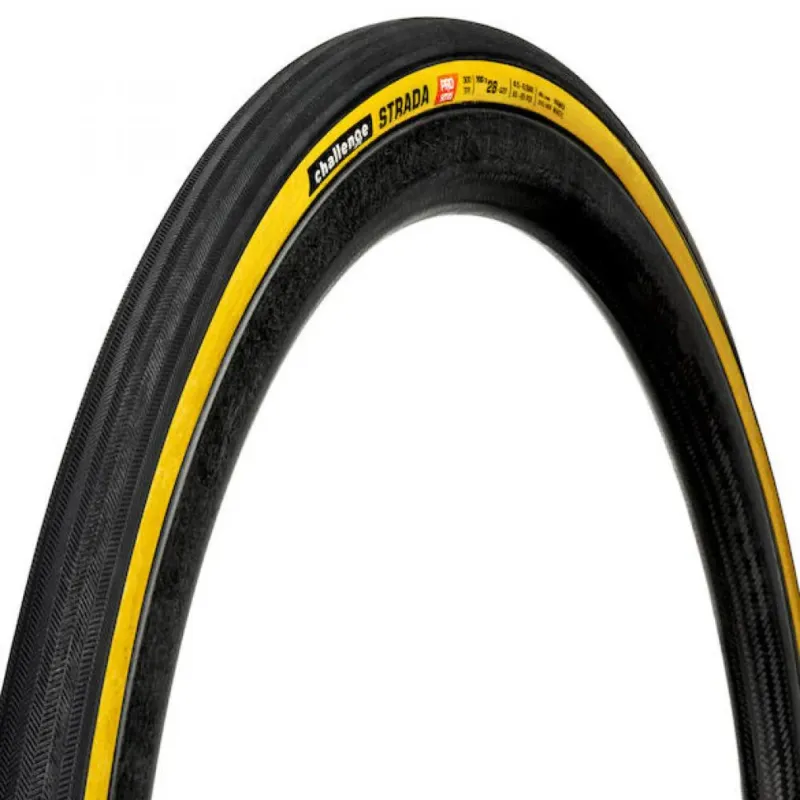 Challenge Road-Reifen Strada Pro Handmade Clincher 30-622 Schwarz - schneller Komfort-Rennradreifen Finale Aktion