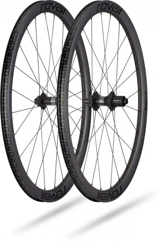 Specialized C 38 DISC WHEELSET 700C SATIN CARBON/BLACK - aerodynamischer Allround-Laufradsatz Markenprodukt