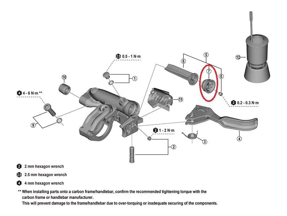 Sonderangebot SHIMANO Ausgleichbehälterkappe XTR für BL-M9220 - präziser Ersatz für XTR-Bremshebel