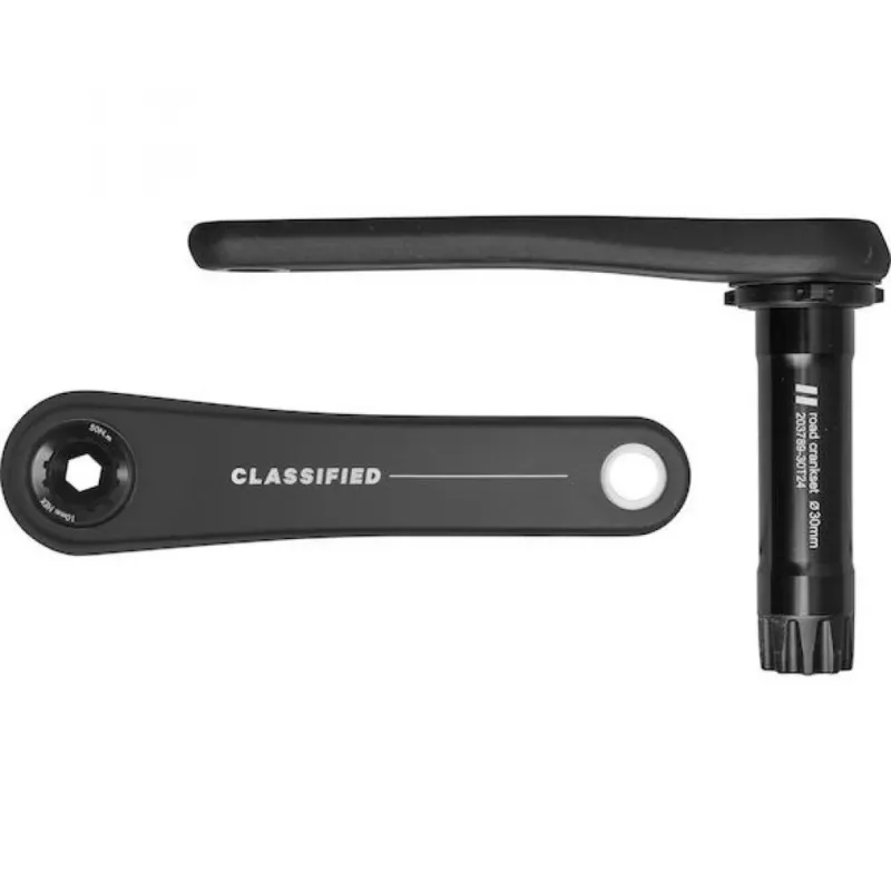 Classified Kurbelgarnitur Gravel 170 mm Schwarz - steife Carbon-Kurbel für mehr Reifenfreiheit Begrenztes Angebot
