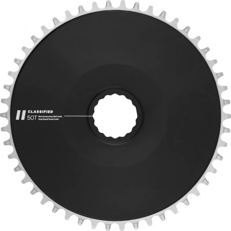 Classified Kettenblatt Aero Dropstop 1x 50T - aerodynamisches 1-fach Performance-Kettenblatt Finale Aktion