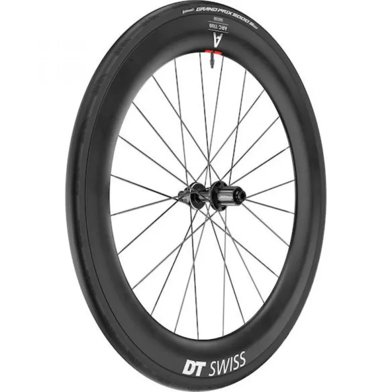 Markenprodukt DT Swiss ARC 1100 Dicut 65 Carbon Laufrad 622x22mm - aerodynamisches Rennrad-Laufrad - Laufräder Road Disc