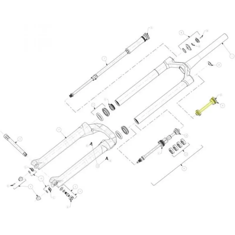 Manitou IRT Kit für Mattoc Pro/Expert 27,5/29 Zoll Schwarz - Feintuning der Luftfeder Nur Heute