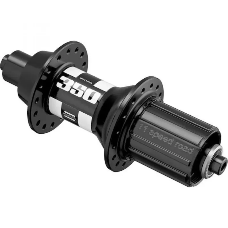 Preisknaller DT Swiss Nabe Road HR 350 Classic 24 Loch schwarz - zuverlässige Hinterradnabe mit Ratchet