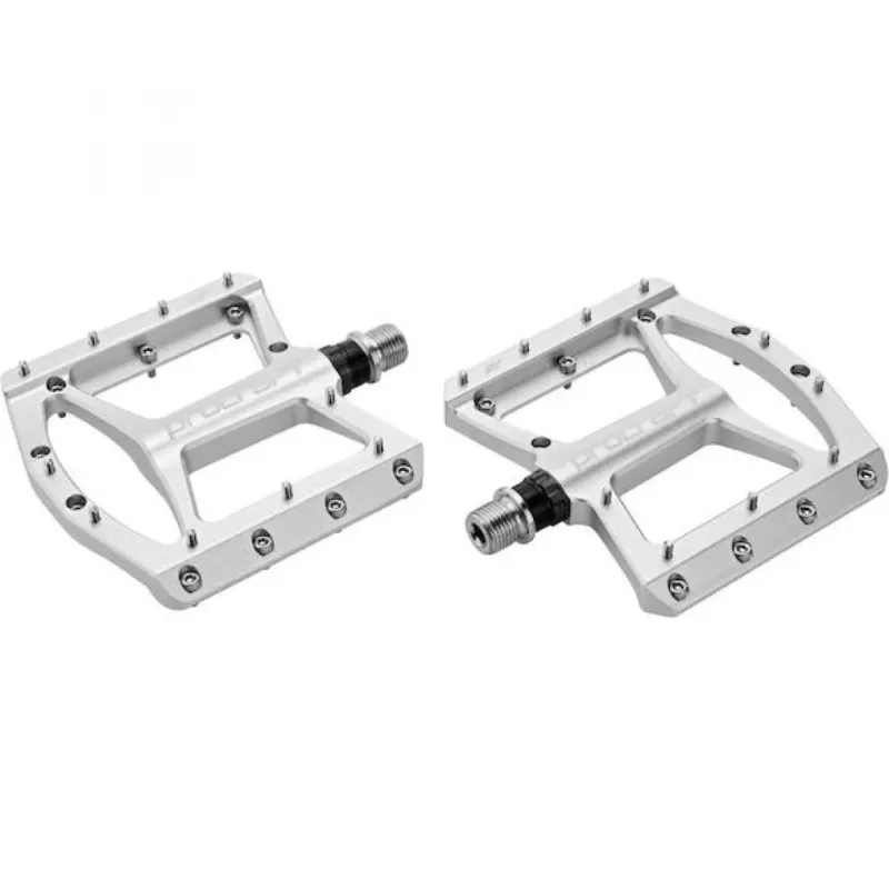 Procraft Pedale Flat Grip Advanced CNC 110 x 108 mm Silber - maximaler Grip & Kontrolle Begrenztes Angebot
