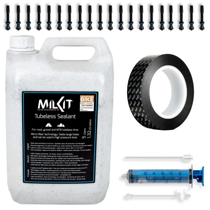 Super-Preis milKit Tubeless Werkstattbox 5 Liter - professionelle Komplettlösung für Tubeless-Setups