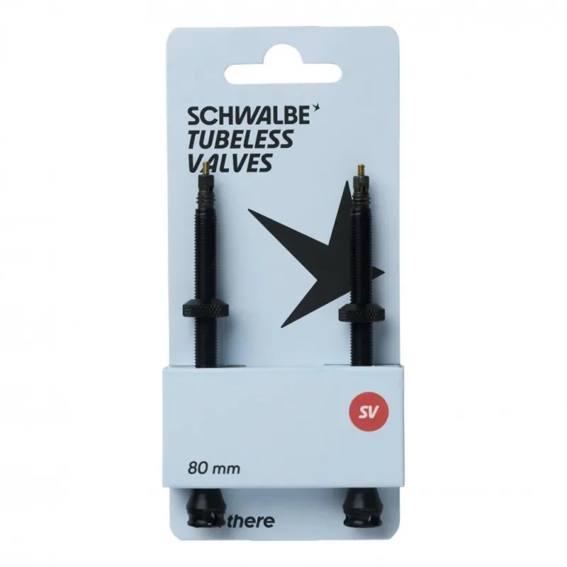 Heißes Angebot Schwalbe Tubeless Ventil 80mm (2er Set) - Extra langes Ventil für hohe Felgen ohne Verlängerung