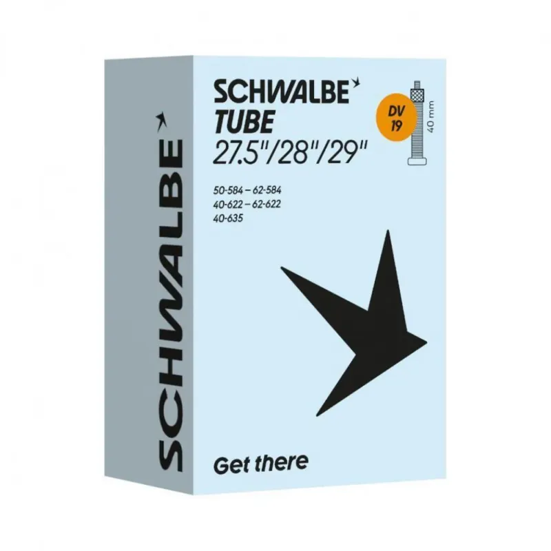 Abverkauf Schwalbe SCHLAUCH DV19 40/62-584/635 40mm 40 - zuverlässiger Fahrradschlauch mit DV-Ventil