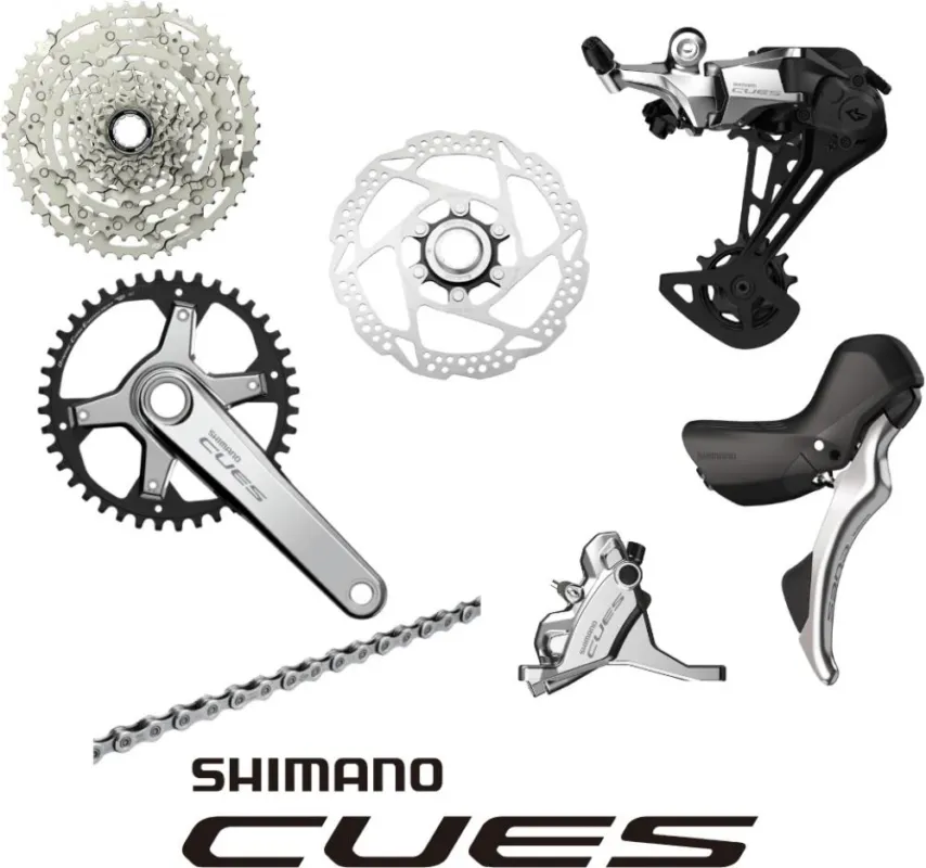Direkt Vom Hersteller SHIMANO Gruppe CUES Silver Edition 10 Silver - komplette 10-fach Schalt- & Bremsgruppe