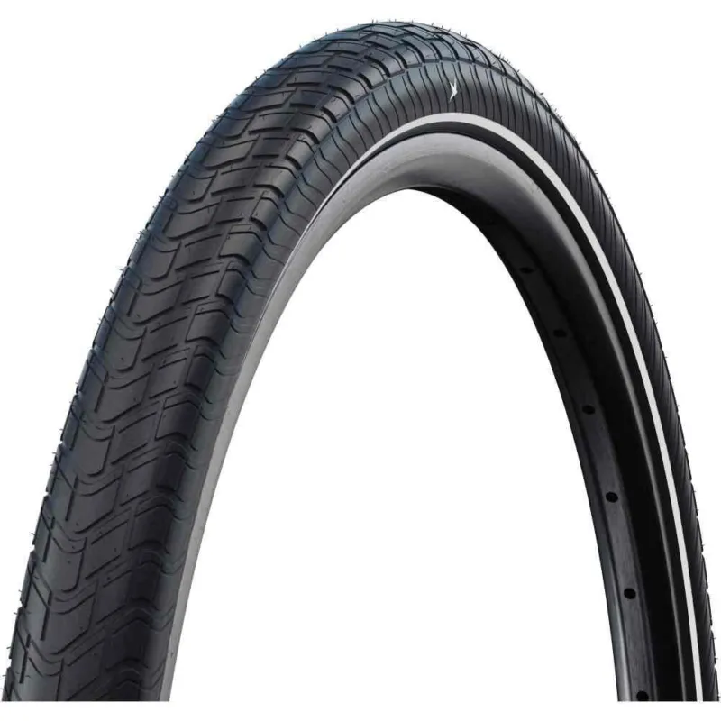 Schwalbe Big Apple 24 Zoll (55-507) Drahtreifen Schwarz Reflex - Ballonreifen für Komfort & Sicherheit Echt