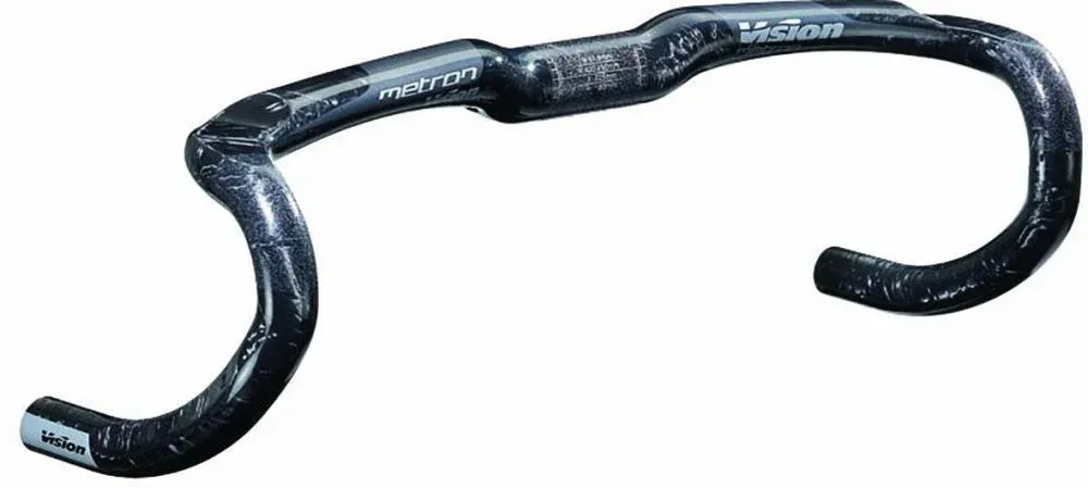 Vision Lenker Metron 4D Compact 31,8 x 400 mm Schwarz/grau - ergonomischer Aero-Carbonlenker Bestpreis