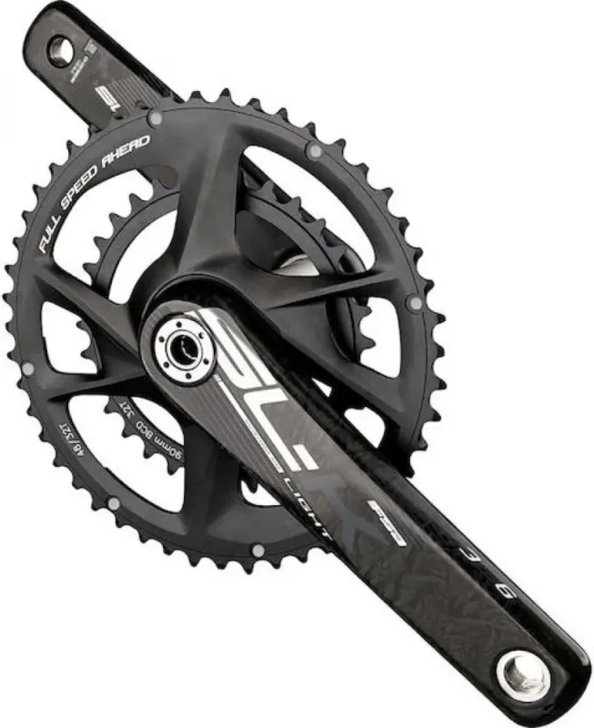 Markenware FSA Kurbelgarnitur SL-K Road Modular Supercompact 175 mm Schwarz/grau - leichte Performance-Kurbel