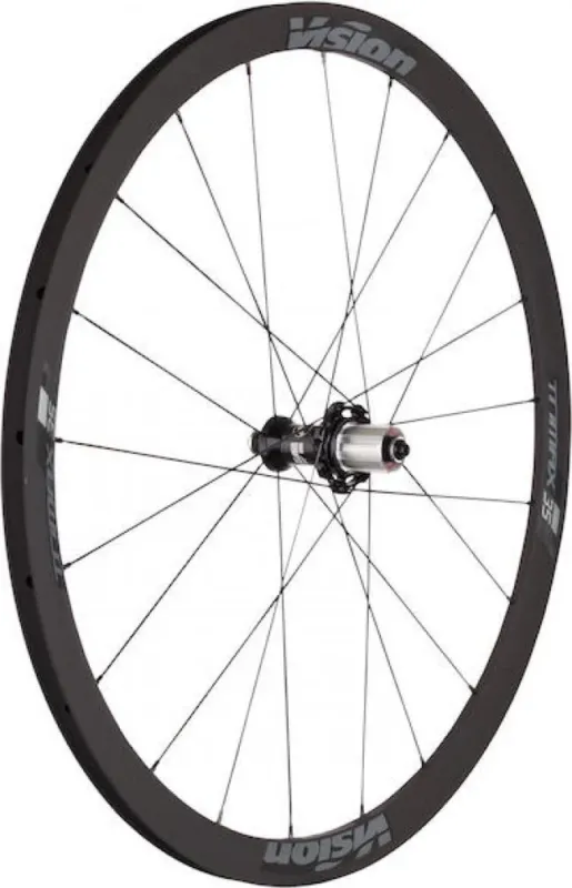 Vision Laufradsatz Trimax 35 KB Clincher 622x19 mm Schwarz - schneller Allround-Laufradsatz Angebot