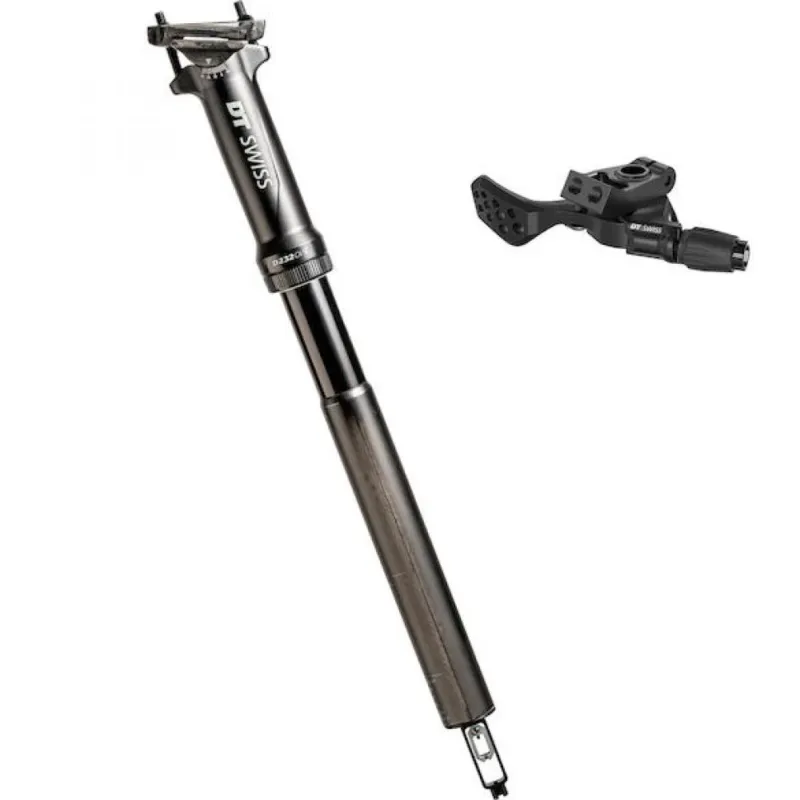 DT Swiss Vario-Sattelstütze D 232 ONE Carbon 27,2 mm Schwarz - leichte XC-Teleskopstütze Abverkauf