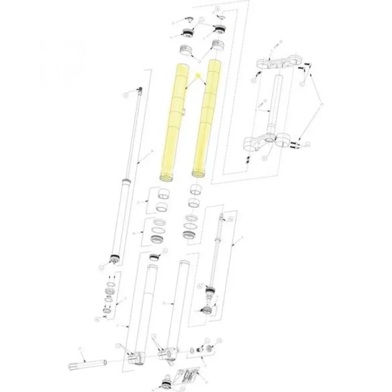 Billig Manitou Tauchrohreinheit Dorado Expert / Comp 37 mm - moderne Performance-Upgrade-Lösung