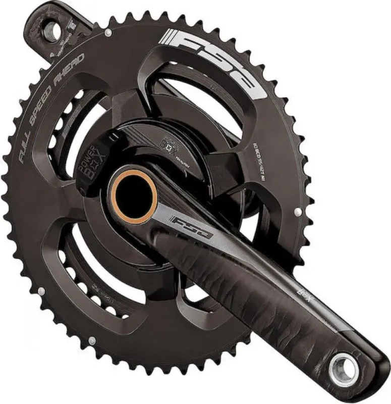 Kostenloser Rückversand FSA Leistungsmesskurbel Powerbox Road Carbon 2x 177,5 mm Schwarz - präzise Wattmessung für Rennräder