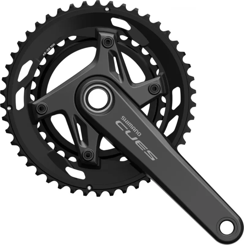 SHIMANO Kurbelgarnitur CUES FC-U6030-2 2-tlg - 6030-2, 2,, 170mm, 46x32, 10-fach Neu Im Sortiment