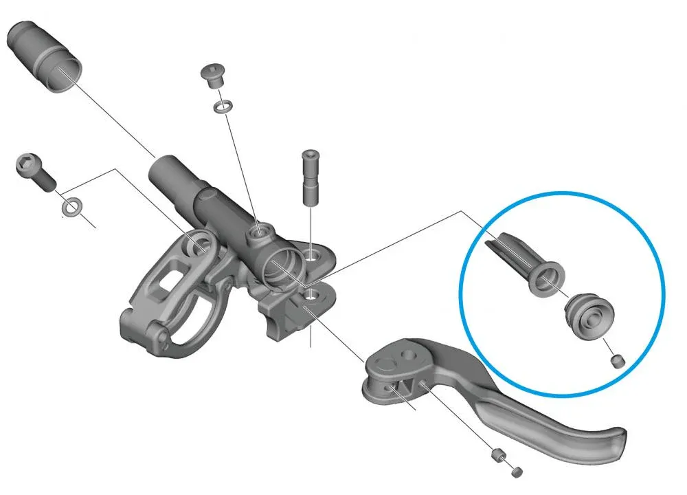 SHIMANO Membran-Einheit BL-M9100 Membran-Einheit - Ersatzteil für XTR-Bremshebel Online Kaufen