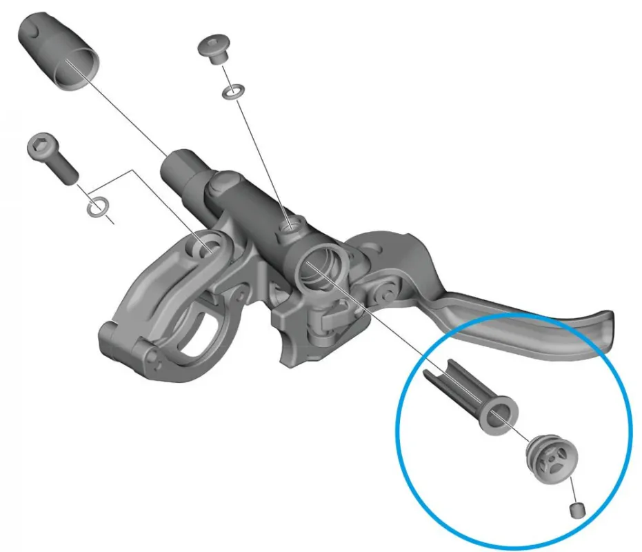 Geprüft SHIMANO Membran-Einheit BL-M4100 - Ersatzteil für hydraulische Scheibenbremse