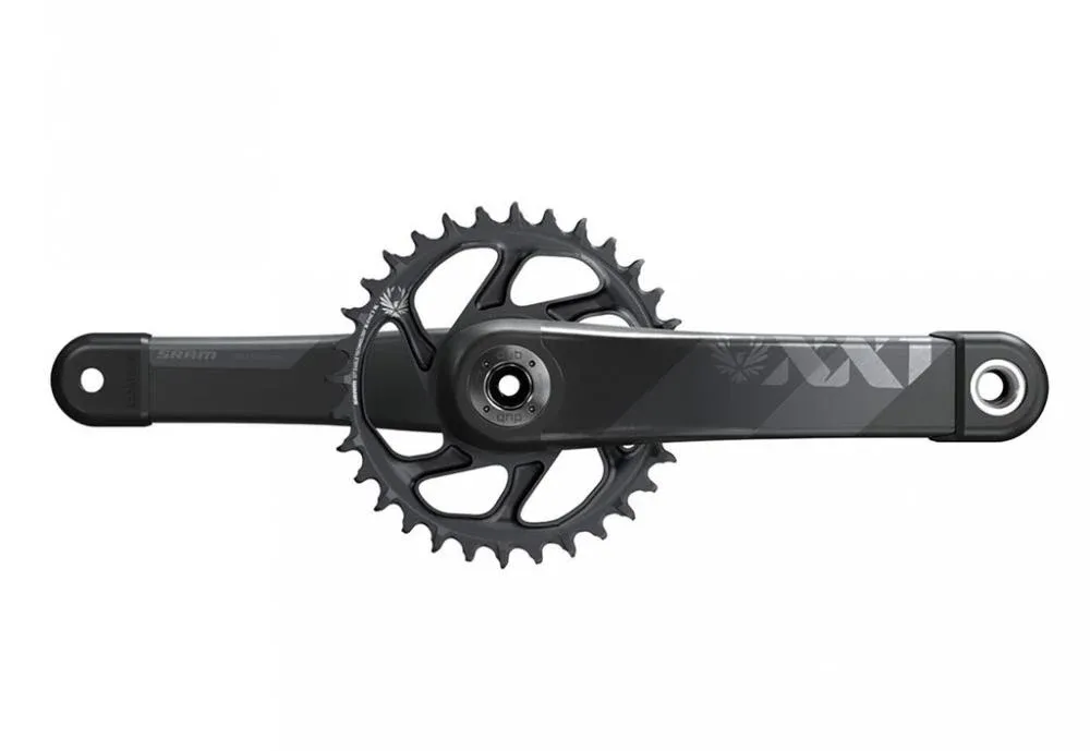 Sale SRAM XX1 Eagle DUB Kurbelgarnitur 170 mm 34T grau - Leichte Carbon-Performance für 1x12-Antriebe
