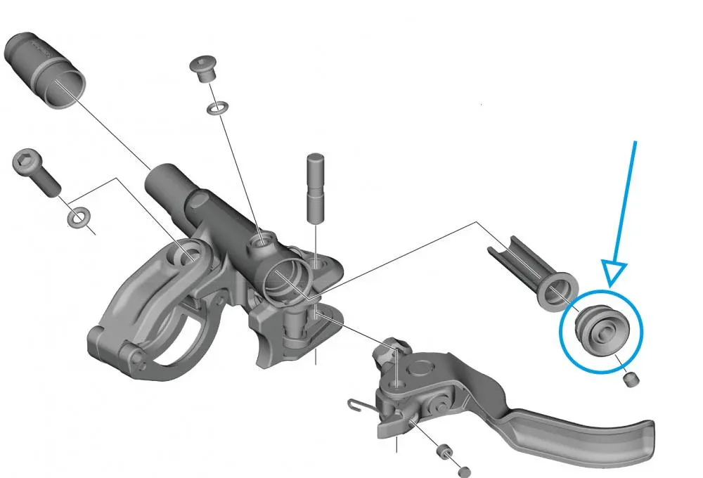 SHIMANO Abdeckung BL-M9120 - Schutzabdeckung für Bremshebel, 6 g Knallerangebot