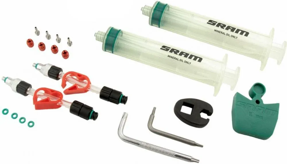 SRAM Entlüftungskit Standard (Mineralöl) DB8 - tropfenfreies Service-Kit für Scheibenbremsen Direktkauf