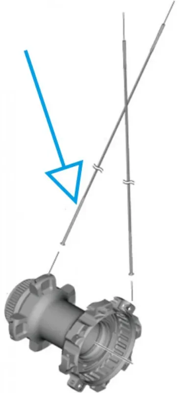 Sofort Bestellen SHIMANO Speiche WH-R9270 VR rechts/ HR rechts - für Rennrad-Laufräder mit Scheibenbremse