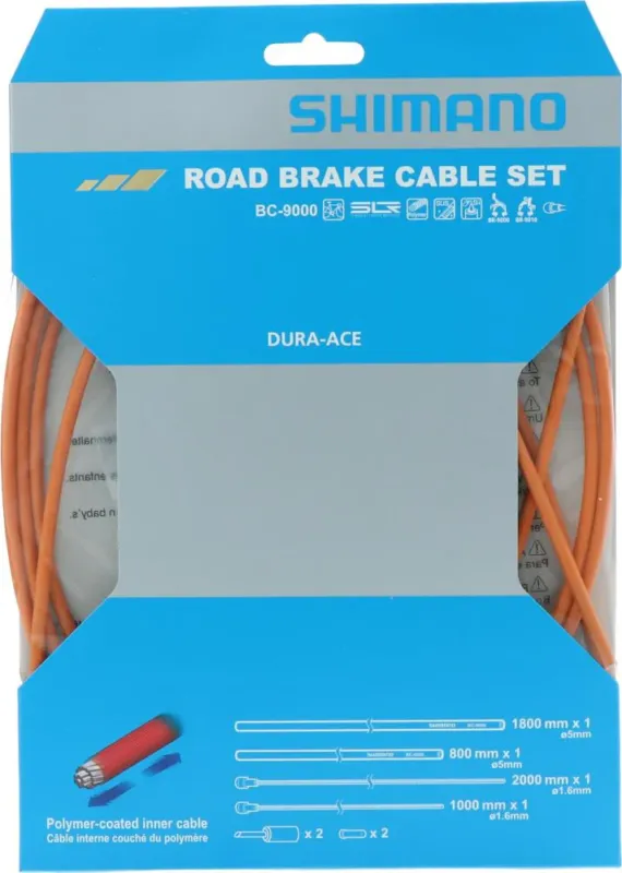 Jetzt Kaufen SHIMANO Bremszug-Set DURA-ACE - polymerbeschichtet, Orange