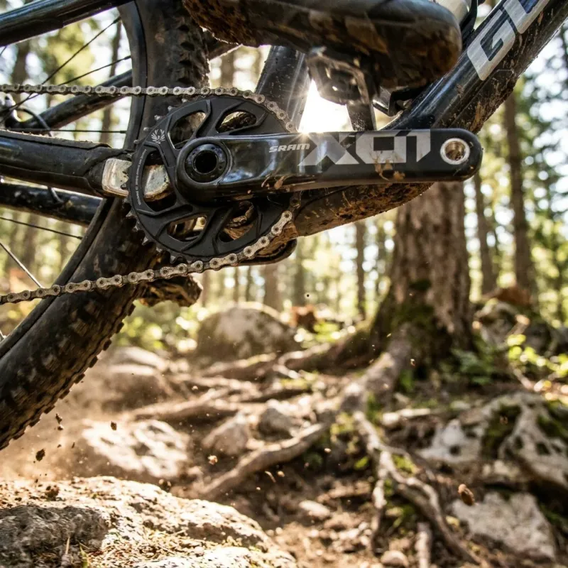 SRAM X01 Eagle Boost DUB Kurbelgarnitur 170 mm schwarz - leichte Performance-MTB-Kurbel Begrenztes Angebot