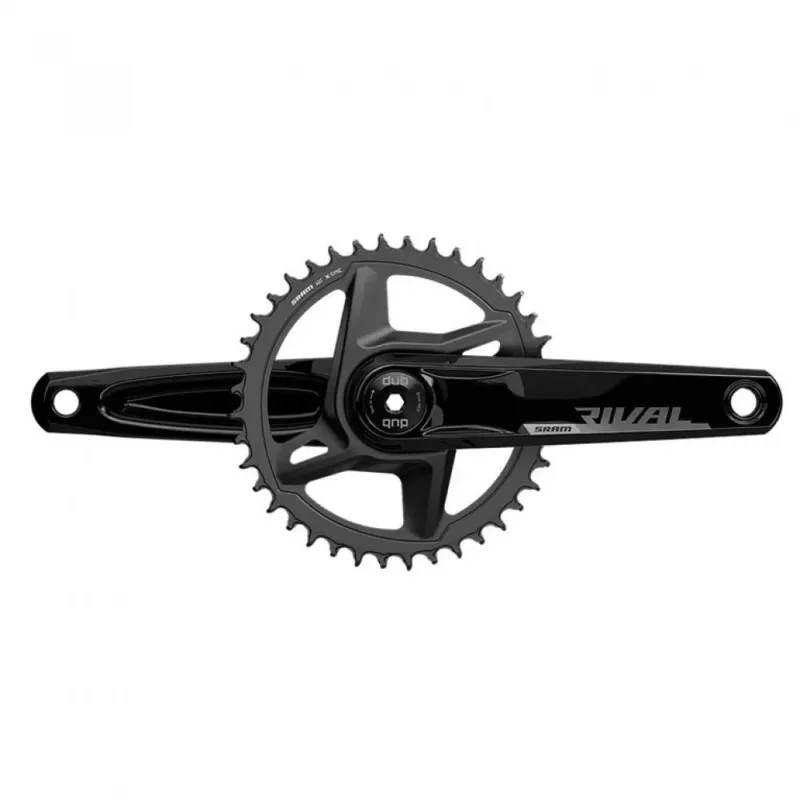 SRAM Kurbelgarnitur Rival 1 Wide 175 mm - robuste 1x-Performance für Gravel und Straße Kostenloser Versand