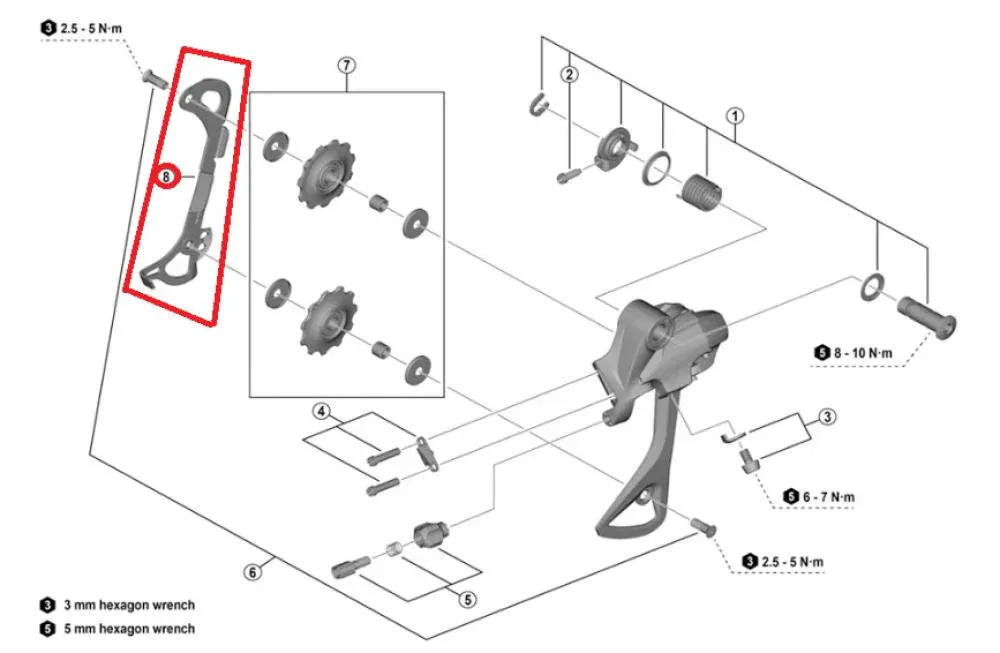 SHIMANO Kettenleitblech innen RD-M430 - Schaltwerkteil, SILBER Preiswert