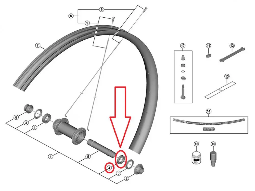 SHIMANO gedichtetes Patronenlager f.FH-M9210-B general - 17x30, 7mm Echt