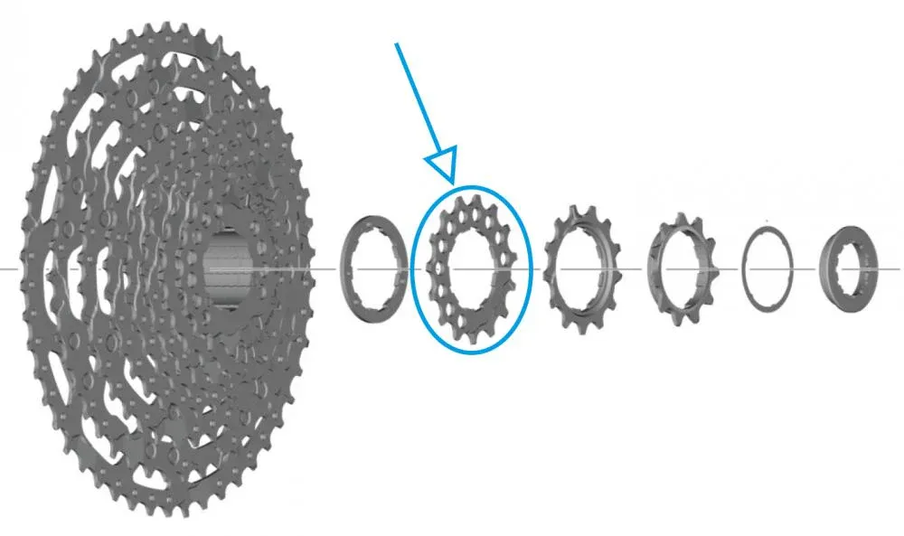 Top-Preis SHIMANO Ritzel für CS-LG600 - 15 Zähne