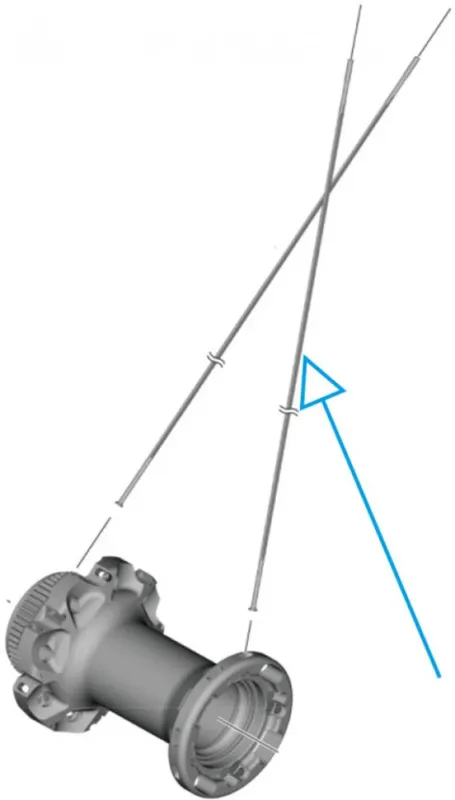 SHIMANO Speiche WH-R8170 HR links - für Ultegra R8170 Hinterrad, Disc, 700C Begrenztes Angebot