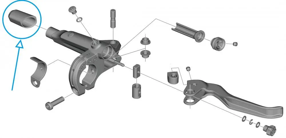 SHIMANO Abdeckung Ausgleichsbehälter BL-U8000 Links - Ersatzteil, 1 g Bestseller
