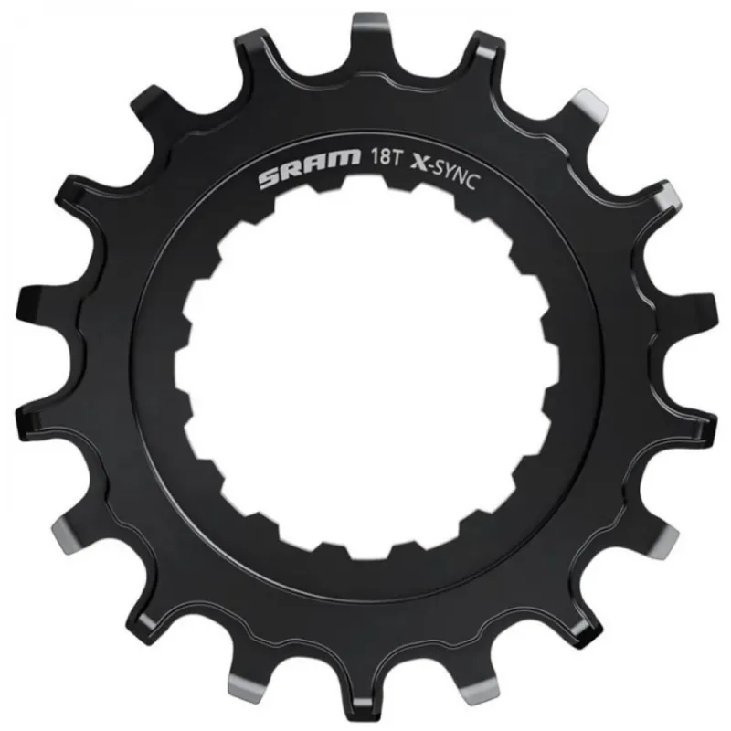 SRAM X-Sync E-MTB Kettenblatt 18T Stahl schwarz - direkter Antrieb für Bosch Motoren Top-Preis