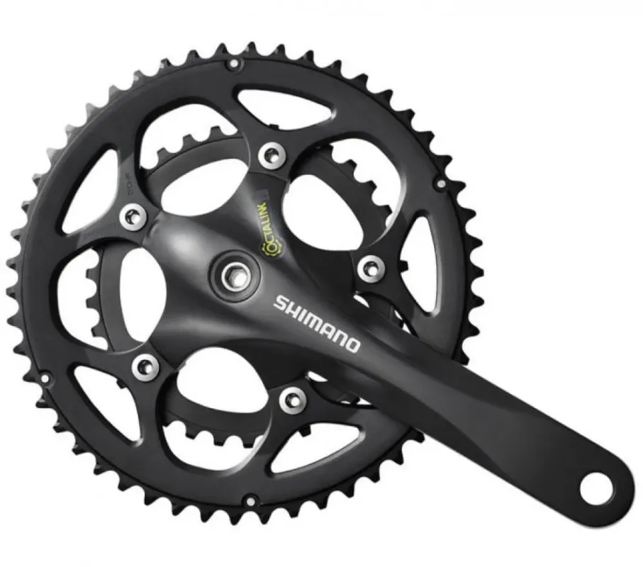 SHIMANO Kurbelgarnitur FC-R345 9-fach 175 mm 50-34 Zähne Silber - Effiziente Schaltperformance Knallerangebot