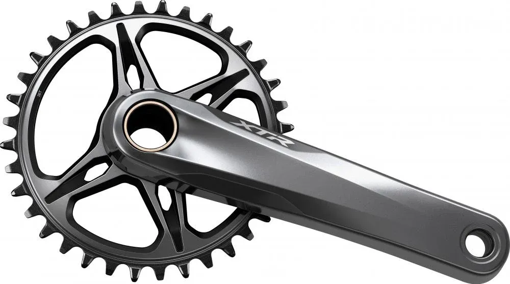 SHIMANO Kurbelgarnitur XTR FC-M9100-1 12-fach 170 mm ohne Kettenblatt - 9100-1, 12-fach, 170 mm Online Kaufen