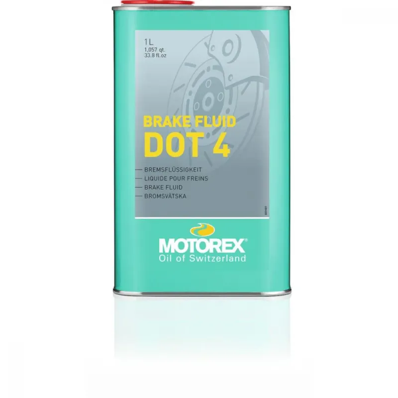 MOTOREX Bremsflüssigkeit BRAKE FLUID DOT 4 1 Liter - hohe Sicherheit & Performance Must-Have