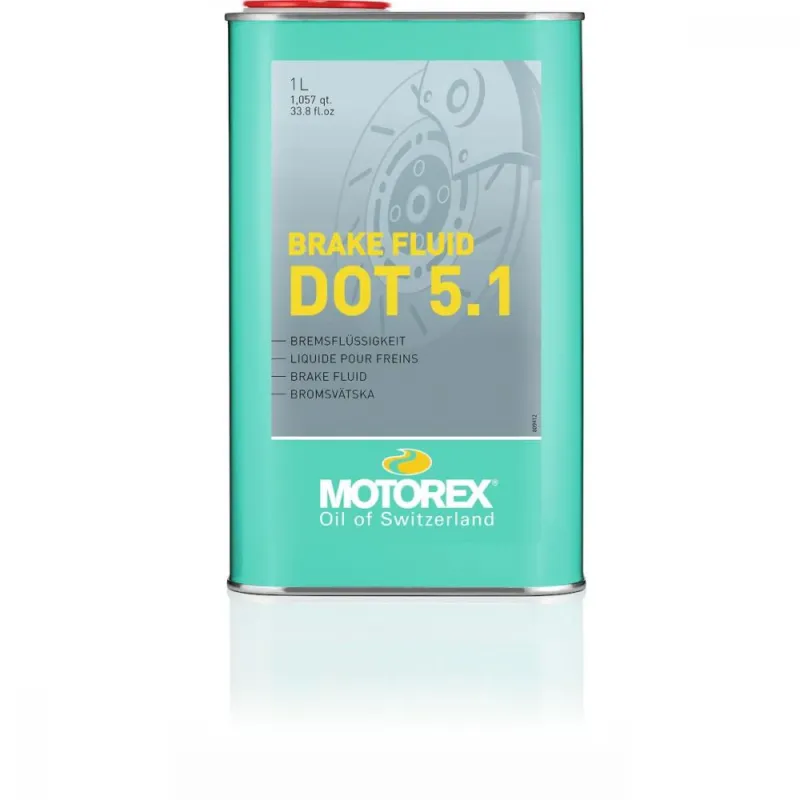 Motorex Brake Fluid DOT 5.1 1 Liter 260 - Hochleistungs-Bremsflüssigkeit für ABS/ESP Finale Aktion