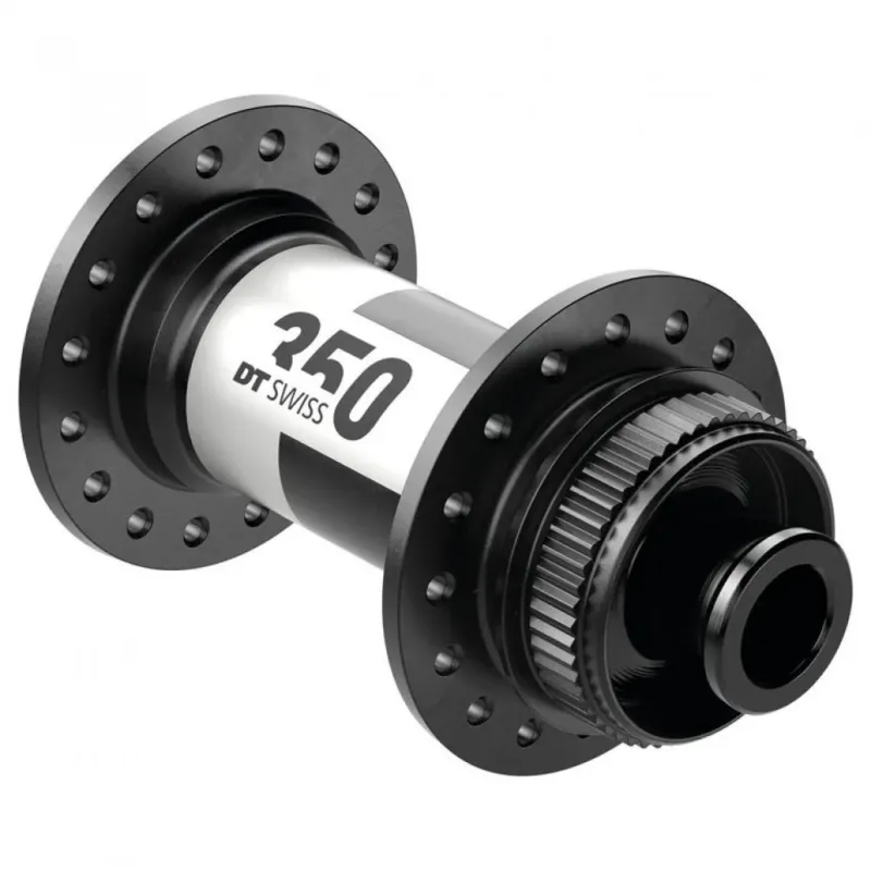 DT Swiss Nabe Road VR 350 Classic 24 Loch Schwarz - zuverlässige Centerlock-Vorderradnabe Echt