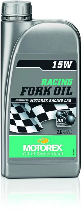 MOTOREX Racing Fork Oil 15W Gabelöl 1 Liter - Vollsynthetisches Federgabelöl mit 3D Response Technologie Mega-Angebot