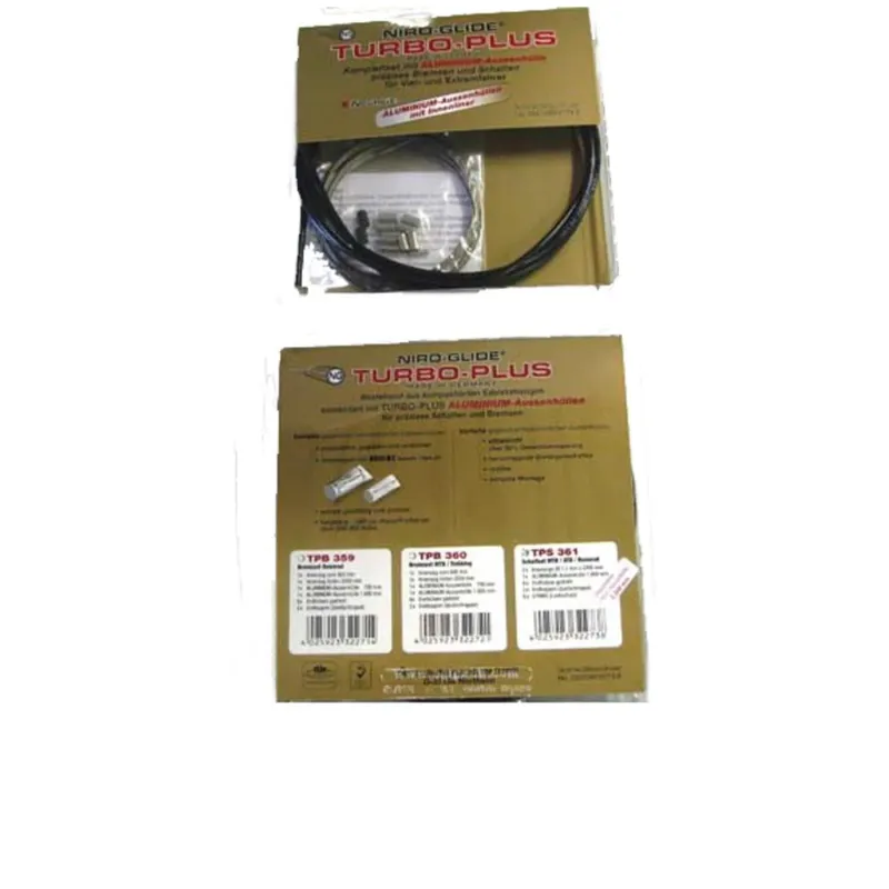 Mega-Angebot Fasi Bremszug-Set TURBO Plus 2050 mm Schwarz - NIRO-GLIDE für MTB & Trekking