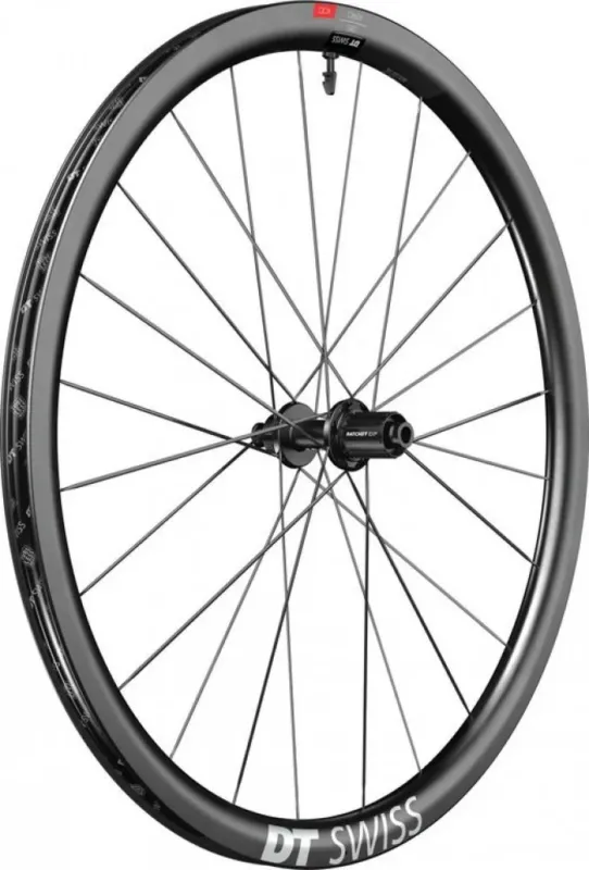 DT Swiss Laufrad ERC 1100 DICUT Disc 622 x 35 mm schwarz - aerodynamisches Carbon-Endurance-Vorderrad Heißes Angebot